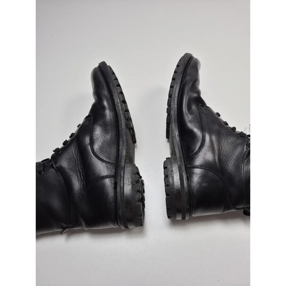 Allen Edmonds Boots Mens Size 10.5 Black Leather Weatherproof Combat Ankle